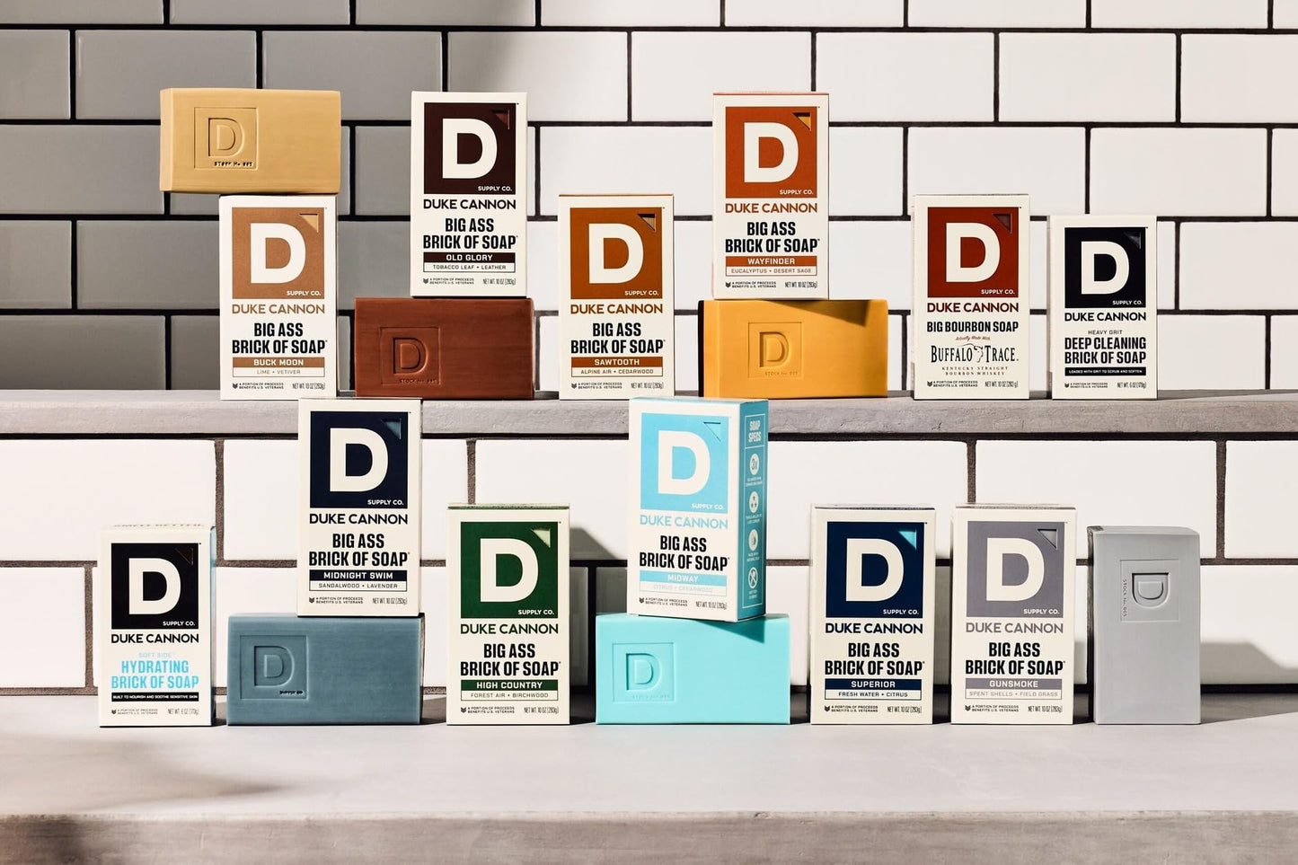 Duke Cannon Big Brick of Soap 3-Pack – Sawtooth, High Country & Buck Moon – Men’s Heavy Duty Soap, Natural Ingredients, Long-Lasting, Fresh Masculine Scent, 10 oz Each