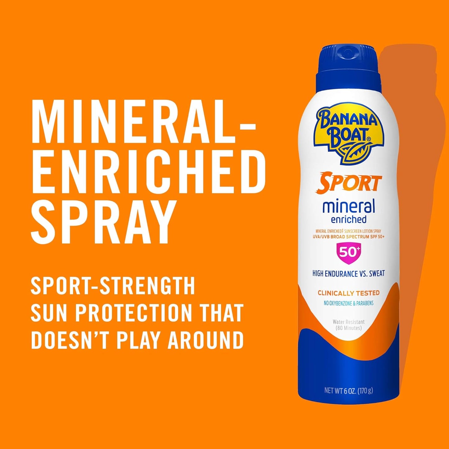 Banana Boat Sensitive 100% Mineral Sunscreen Lotion SPF 50 Twin Pack | Body Sunscreen, Sensitive Skin Sunblock, Oxybenzone Free Sunscreen, Banana Boat Mineral Sunscreen SPF 50, 6oz each