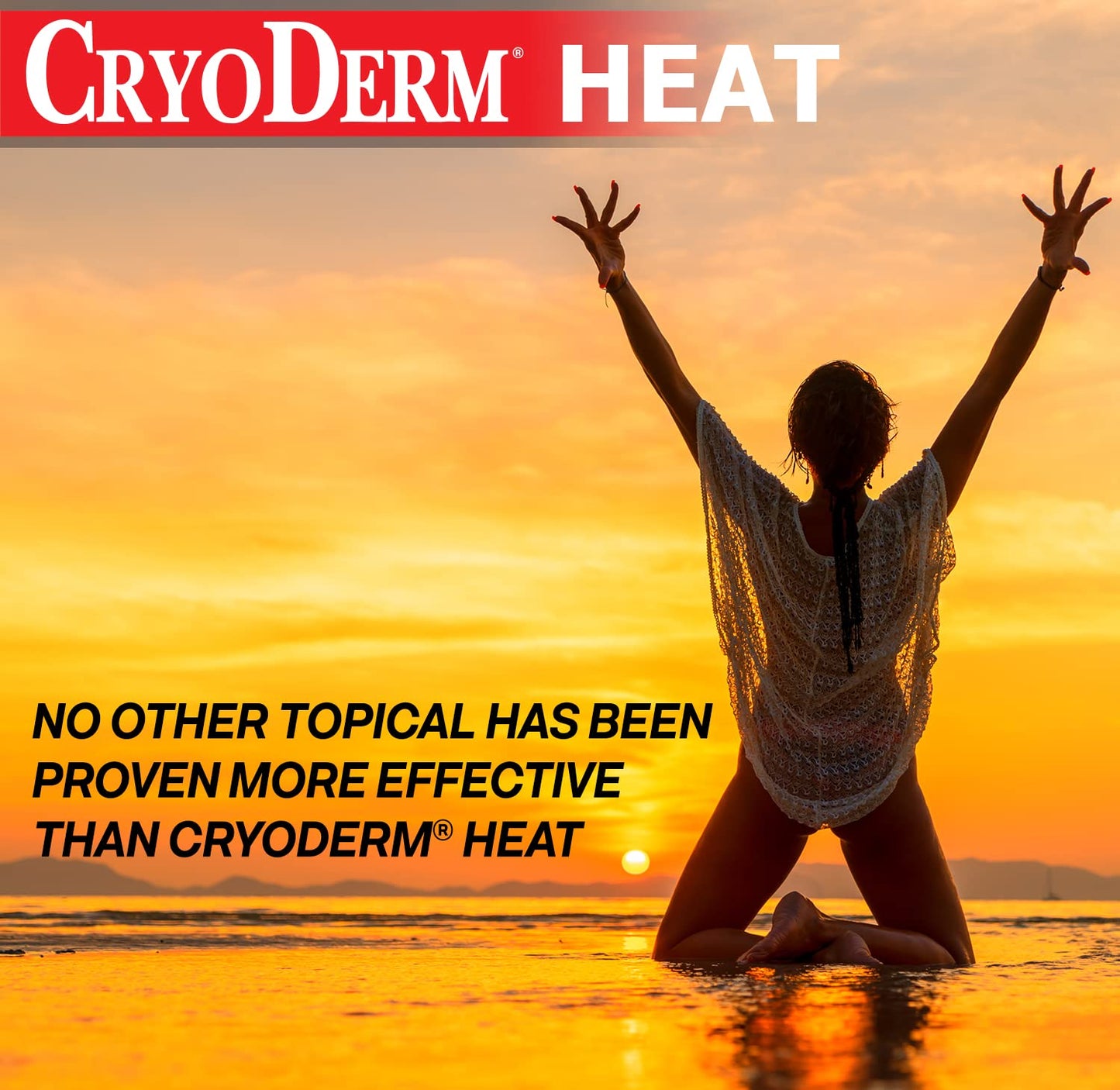 CryoDerm Heat Lotion 3 oz Roll On