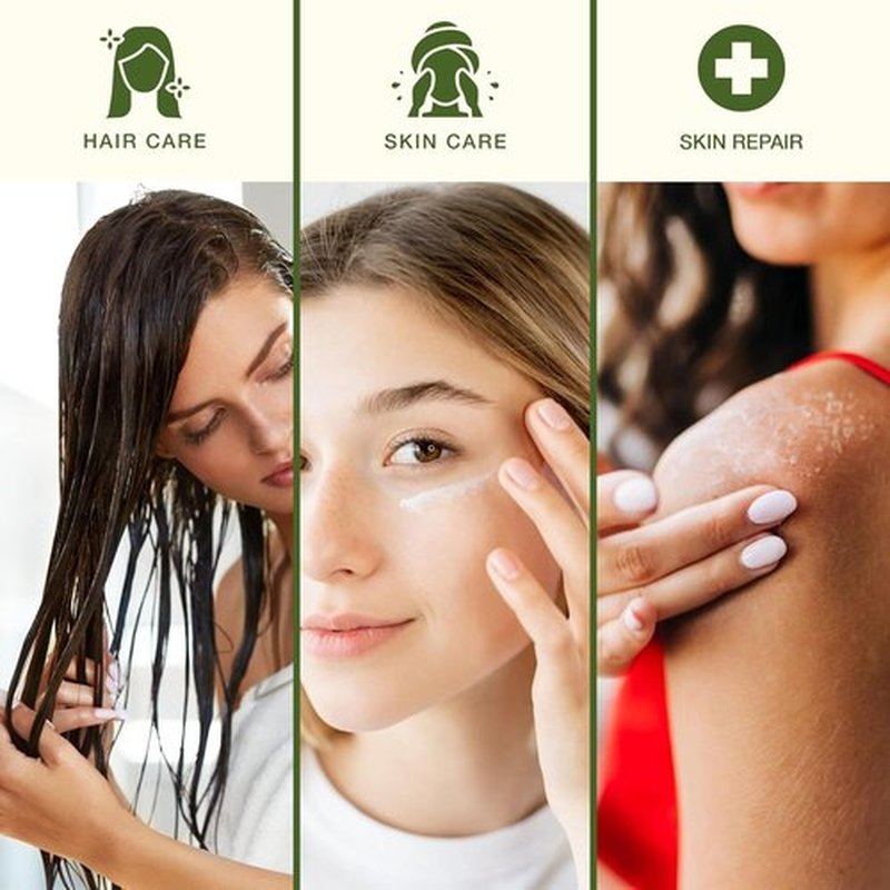 Aloe Vera Gel for Skin Care | Farm Harvested Freshly Cut Aloe Plant | Thin Formula for Skin, Face, Hair, Daily Moisturizer, Aftershave Lotion, Sunburn Relief, Burn Care - 2-Pack (two 8 oz bottles)