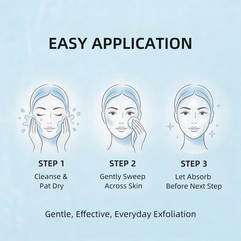 DouceWand Glycolic Acid 10% Resurfacing Pads (70 Count), 10% Ultra Pure Glycolic Acid + 2% Salicylic Acid - Exfoliating Peel for Face & Body with Niacinamide & Tweezers