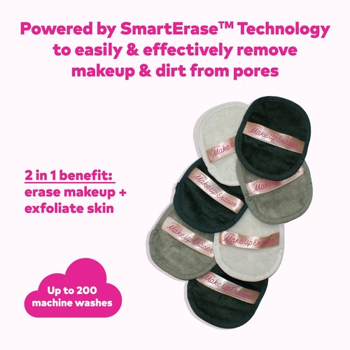The Original MakeUp Eraser, 7-Day Set, Erase All Makeup with Just Water, Including Waterproof Mascara, Eyeliner, Foundation, Lipstick, Sunscreen, and More! Eat Your Greens Neutrals, 7ct.
