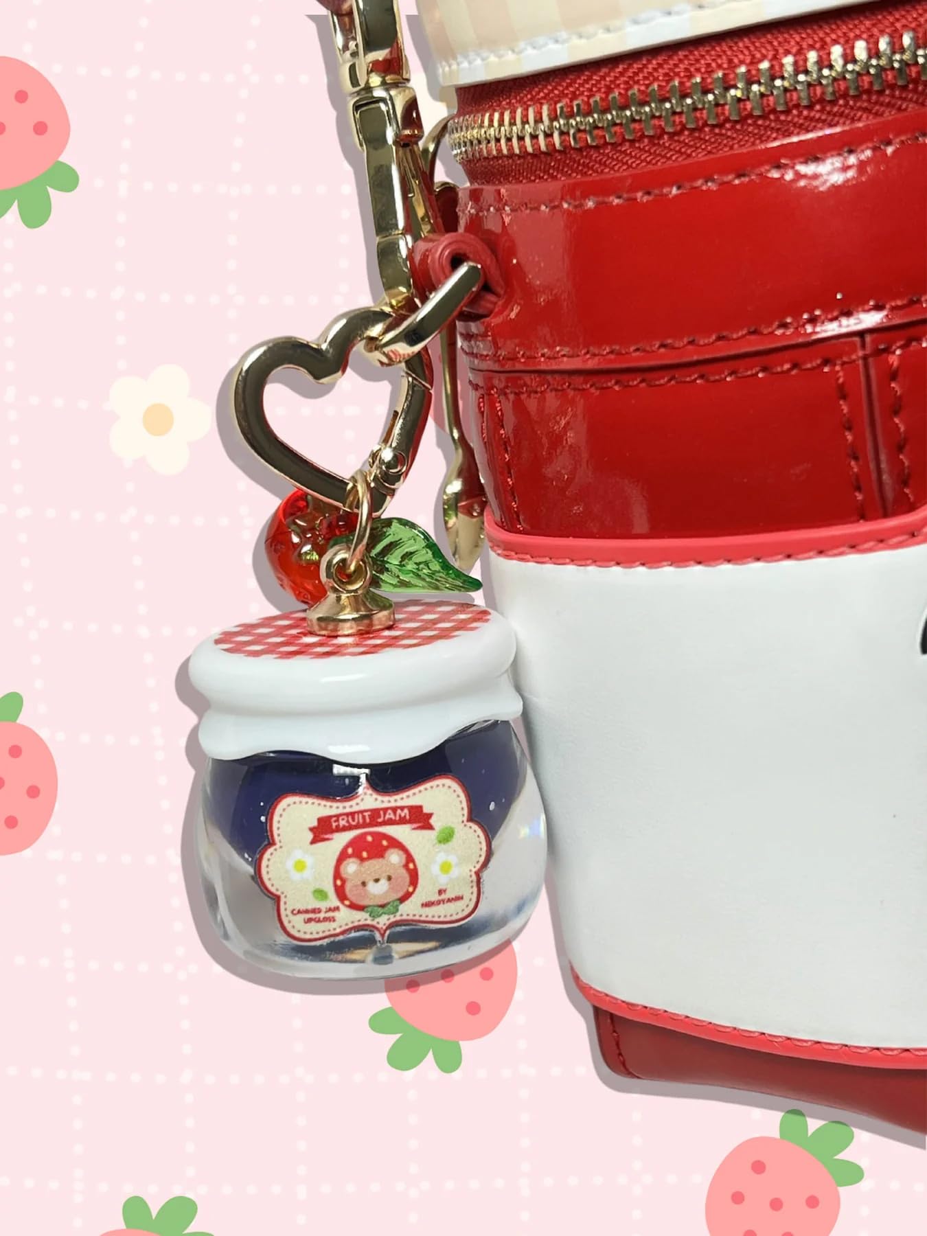 Nekoyanin Fruit Jam Lip Gloss Keychain (Blueberry, 1.5oz)