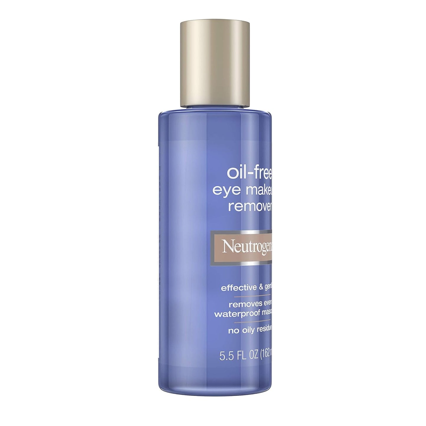 Neutrogena Oil-Free Liquid Eye Makeup Remover, Residue-Free, Non-Greasy, Gentle & Skin-Soothing Makeup Remover Solution with Aloe & Cucumber Extract for Waterproof Mascara, 5.5 fl. Oz (Pack of 4)