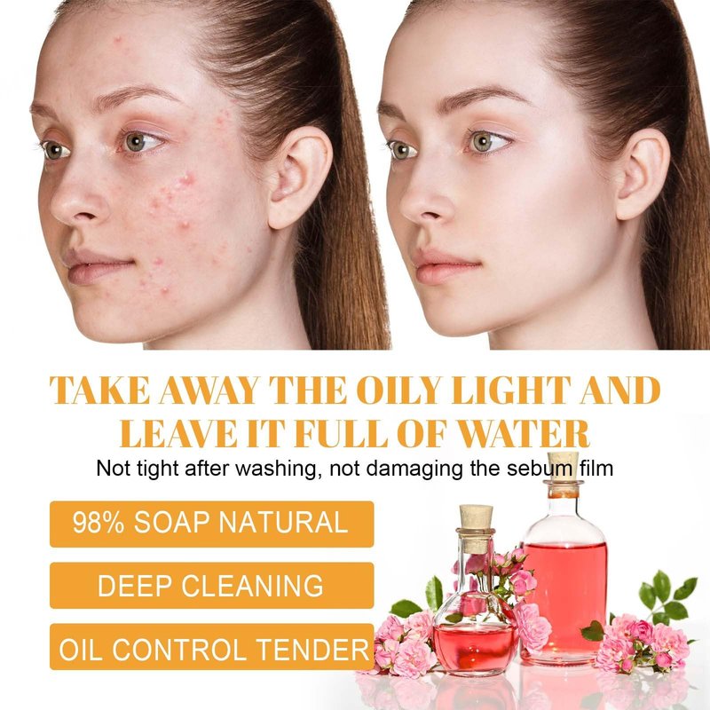 EIVJEC Turmeric Facial Cleanser, 2Pcs Foaming Face Wash, Turmeric Acid Foaming Cleanser for All Skin Types