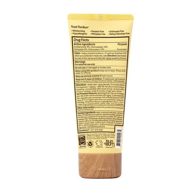 Sun Bum Original SPF 50 Sunscreen Face Lotion | Broad Spectrum Moisturizing Facial Sunblock with Vitamin E | Oil Free | Hawaii 104 Act Compliant (Octinoxate & Oxybenzone Free) | Travel Friendly | 3 oz