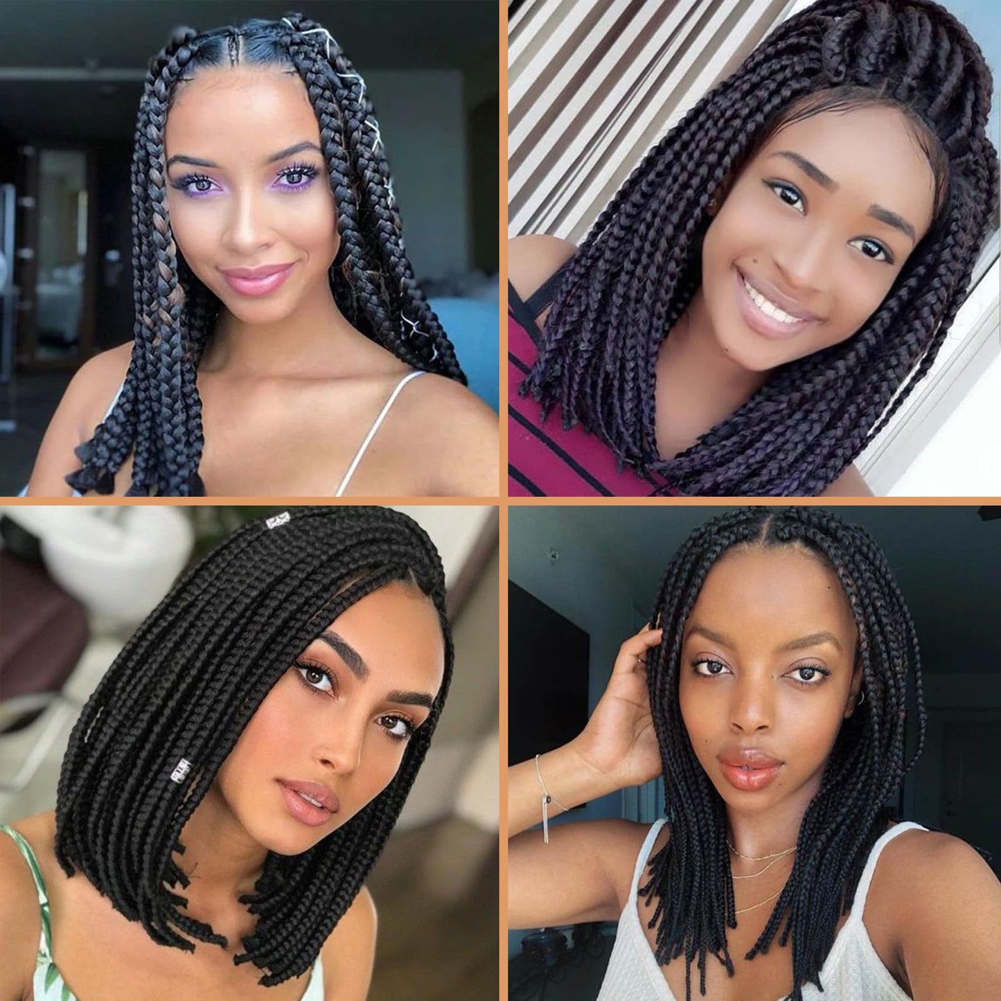 RUN SHUI Pre-stretched Braiding Hair, Synthetic Fiber Hair Extensions, Ombre Braiding Hair Pre stretched, Crochet Twist Braid (18''-8packs, 1b)…