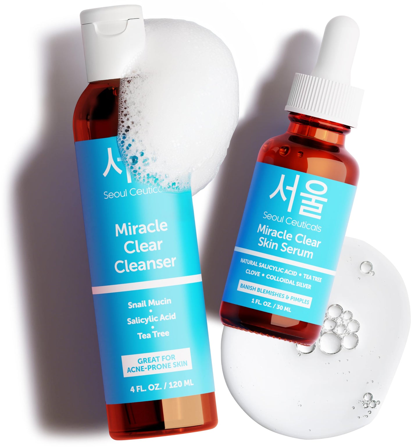 Zombie Acne Kit - Korean Skin Care Treatment for Acne Prone Skin - Rapid Action Salicylic Acid, Tea Tree & Clove For Even Skin Tone