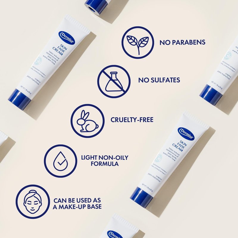 Dermisa Skin Fade Cream with Vitamin C, Licorice and Emblica - Dark Spot Corrector and Face Moisturizer for Sun Spots, Age Spots and Freckles - 1.78 Oz, Pack of 1