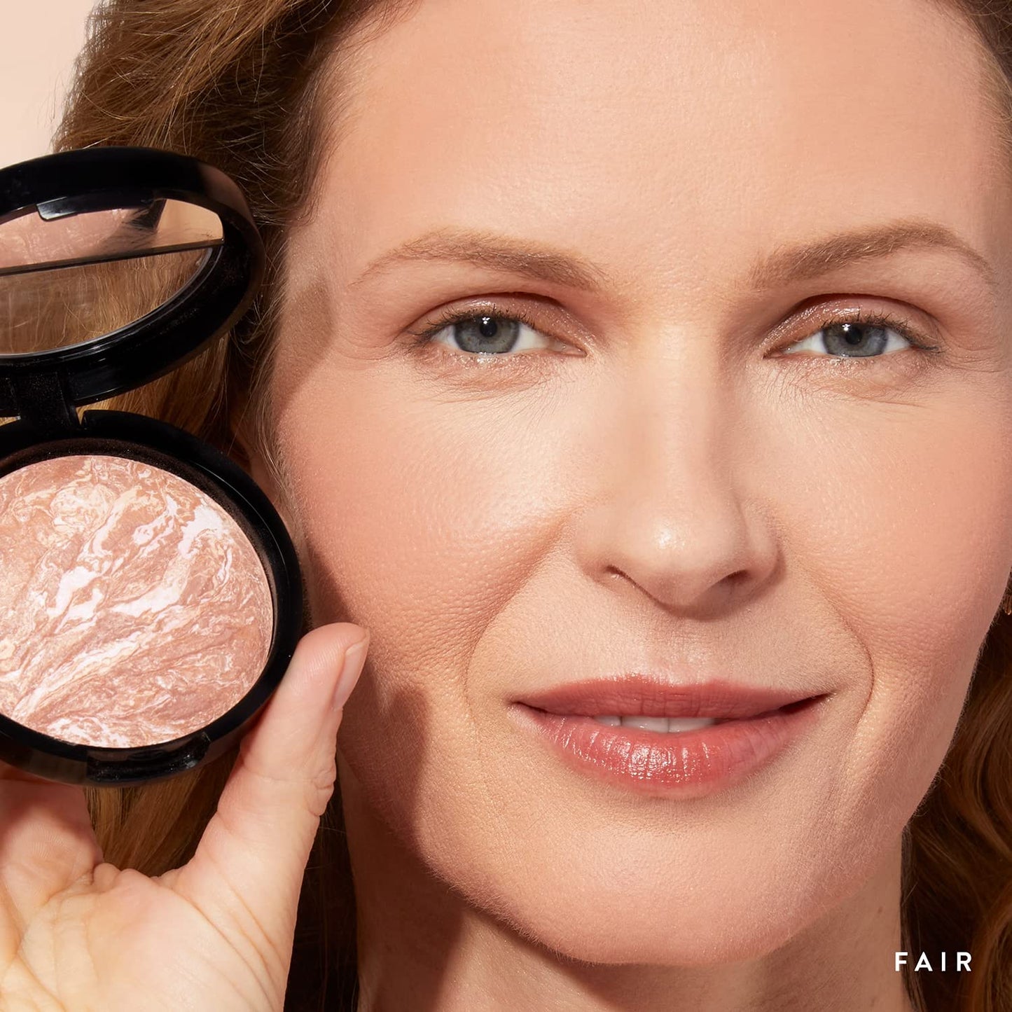 LAURA GELLER NEW YORK Baked Bronze-N-Brighten Bronzer Powder Fair + Retractable Airbrush Kabuki Brush