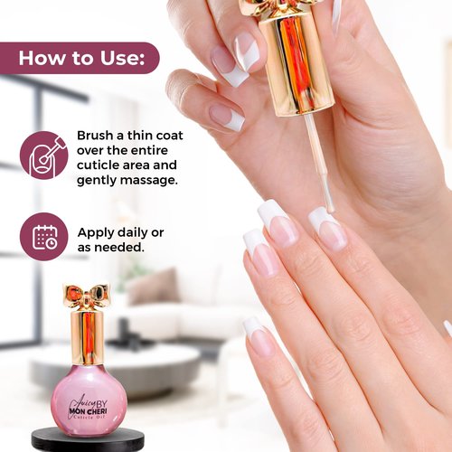 Juicy By Mon Cheri Cuticle Oil Nail (Allure (Pheromone)) Attraction Scent Moisturizing, Hydrating Repairs dry cracked nails and cuticles 10ml