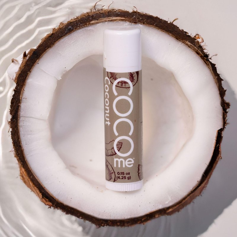 CoCo Me Coconut Beeswax Lip Balm – Organic Lip Balm with Virgin Coconut Oil & Beeswax - Natural Lip Balms & Moisturizers for Deep Lip Protection, Repair & Hydration All Day Long - 0.15oz - 6 Pack
