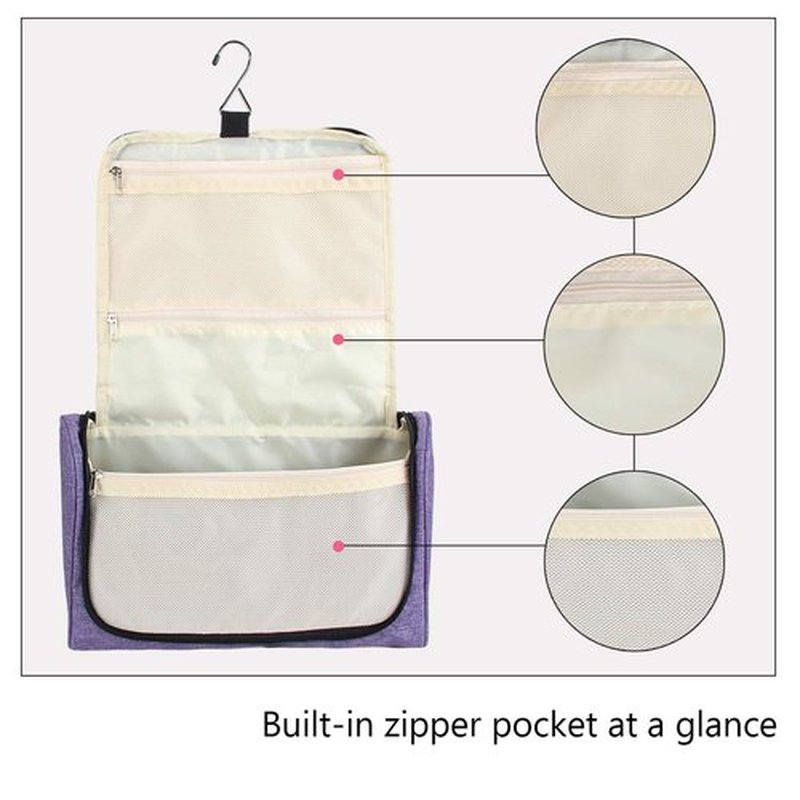 Teamoy Travel Storage Bag Compatible with Dyson Airwrap Styler, Portable Travel Organizer for Airwrap Styler and Attachments, Purple
