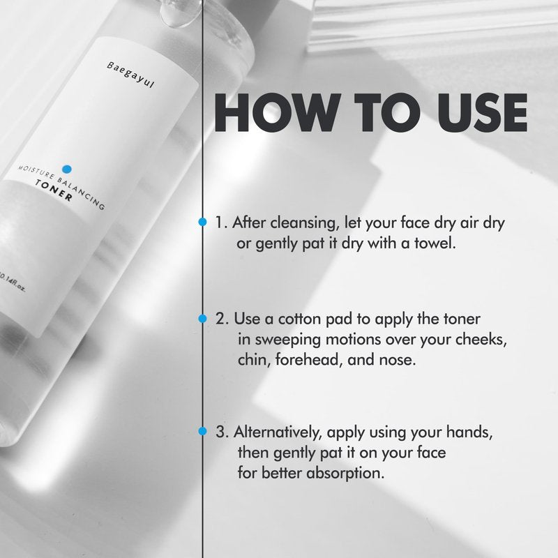 Moisture Balancing Face Toner – Hydrating Korean Toner for Sensitive Skin with Low pH, CICA & Ceramide, PHA and Job’s Tears Extract, Plumping & Calming K-Beauty Skincare (10.14 fl oz)