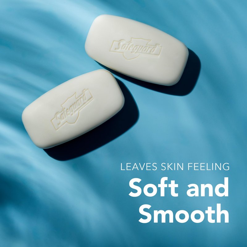 Safeguard Micellar Deep Cleansing Bath Bar Soap, Washes Away 99 Percent of Bacteria, Leaves Skin Soft, Made with Plant Based Cleansers, Fresh Clean Scent with Aloe, 3.2 oz (2 Count)