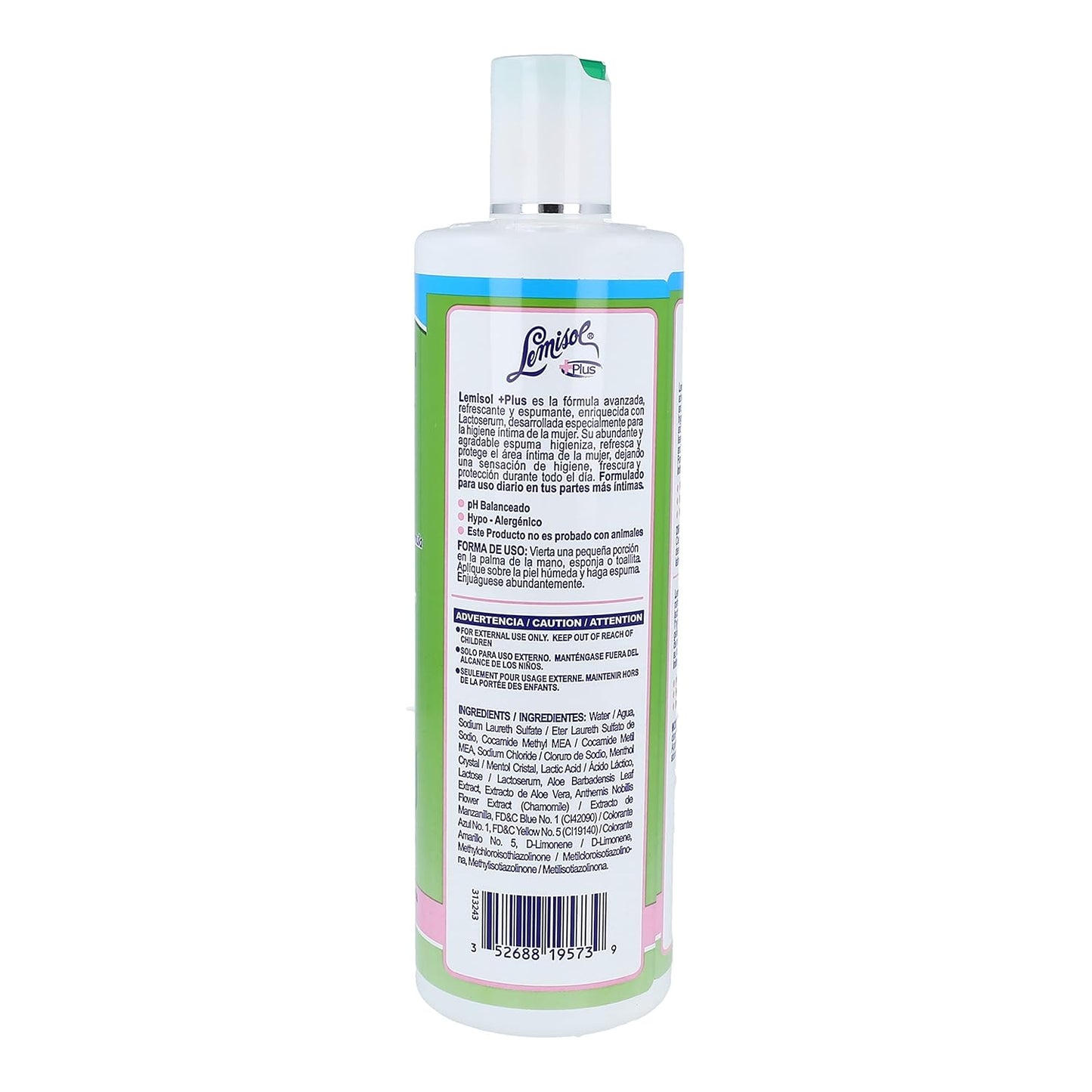 Lemisol Plus, Gentle Daily Cleanser, original refreshing formula - 16 oz(pack of 3)