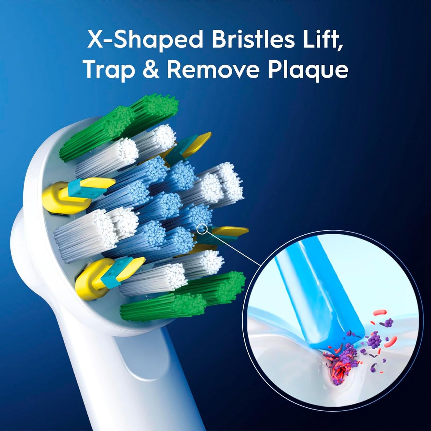 Oral-B Floss Action Replacement Electric Toothbrush Heads - 3ct