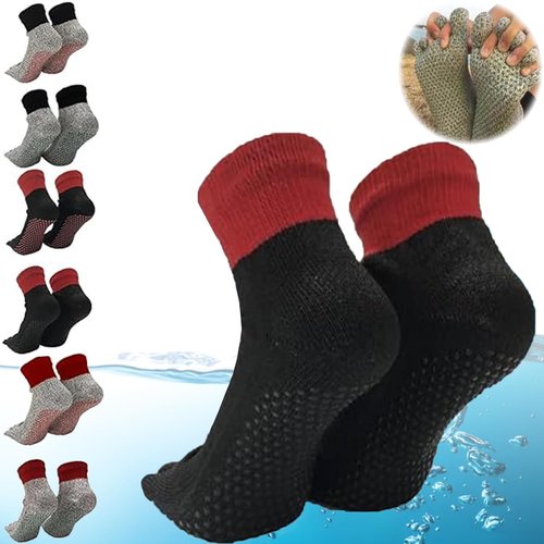 Sansvertue Hypersocks - Grounding Barefoot Socks, SV Hypersocks Barefoot Grounding Socks, Toe Separator Socks (D)