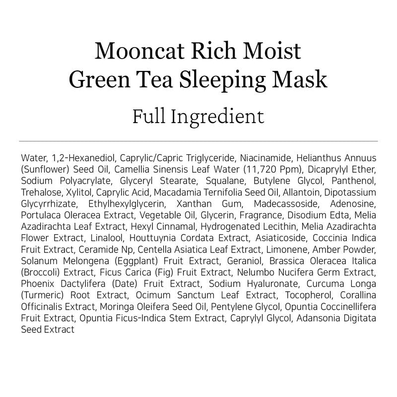 ALWAYS BE PURE Green Tea Sleeping Mask 75ml – Rich Moisture Night Mask, Hypoallergenic, Calms Redness, Deep Hydration for Sensitive Skin, Non-Sticky Korean Skincare