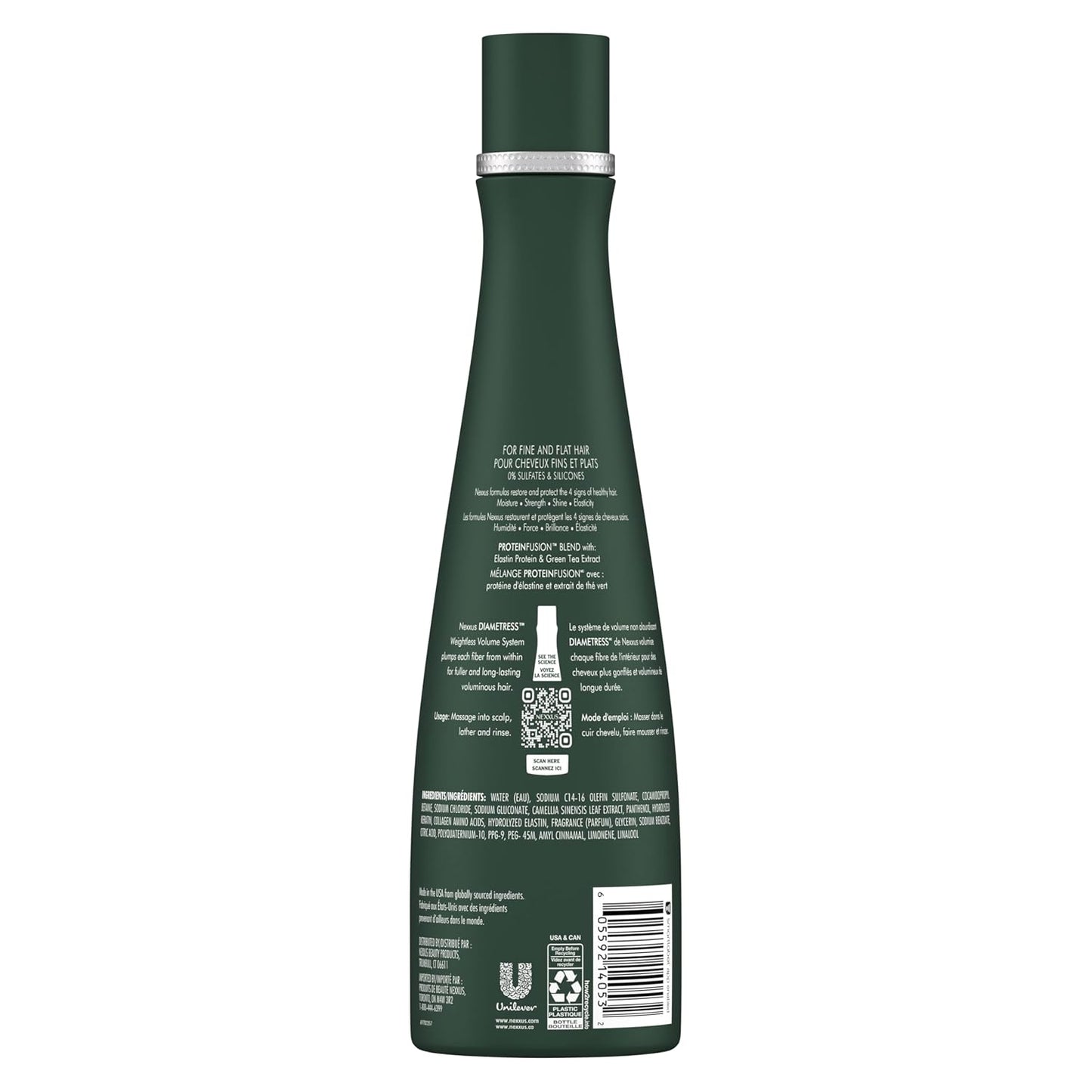 Nexxus Therappe Shampoo for Dry Hair - Ultimate Moisture, Silicone-Free, 2 Count (13.5 oz Each)