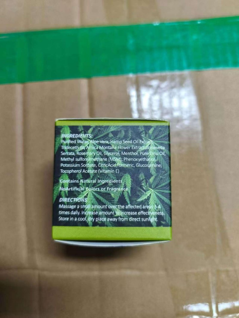 JUYIHEAL 2 Pack Hemp Cream - Hemp Oil & Arnica Cream,All Natural Instant Menthol 2oz