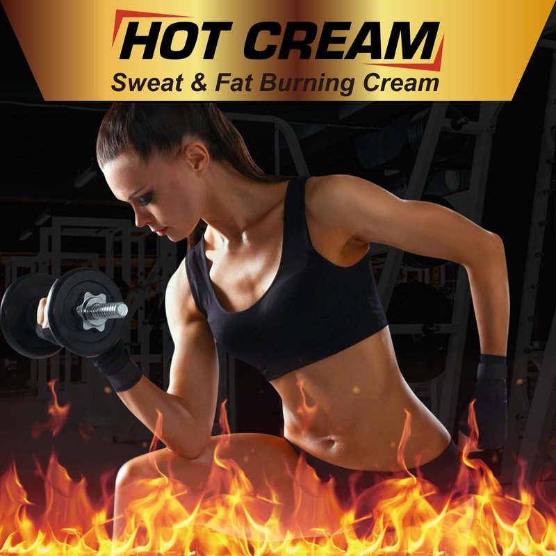 Sweat Cream for Body & Skin, 2 Pack Natural Sweat Cream Workout Enhancer for Targeted Areas, Enhanced Circulation, Support Muscle Warm-Up & Tightens and Firms Skin for Women and Men
