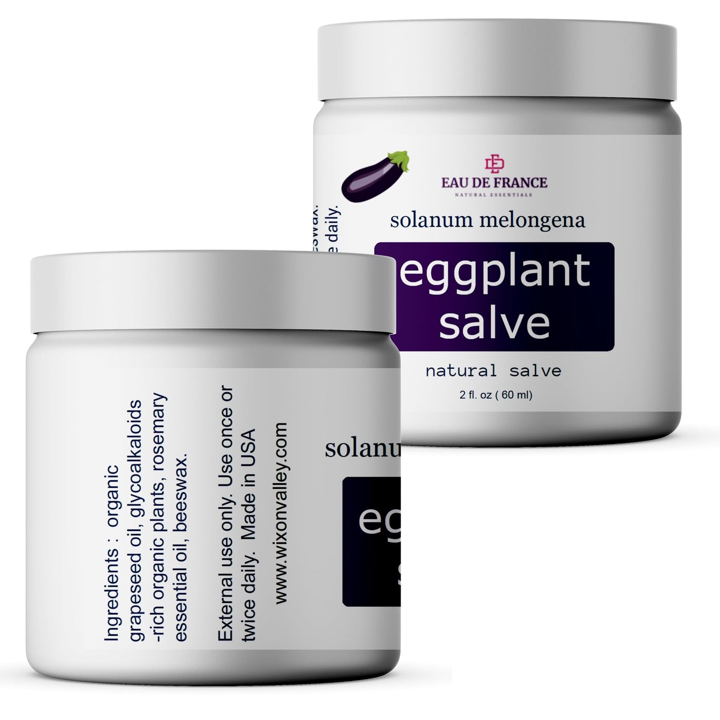 Eggplant Salve Skin Moisturizing Balm for Dry, Rough & Uneven Skin