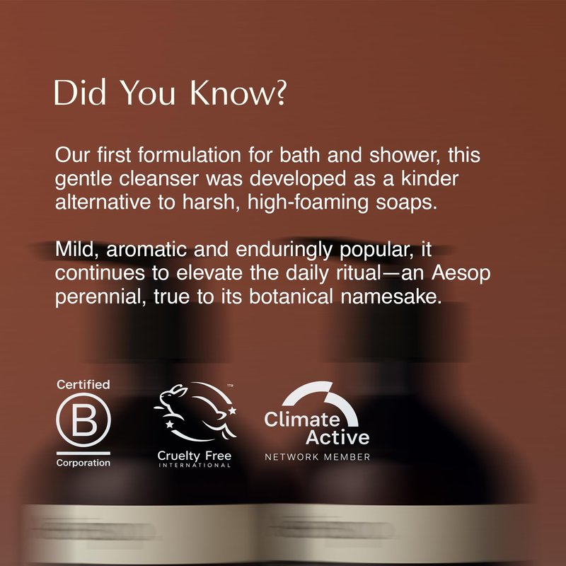Aesop Citrus Melange Body Cleanser | Low-Foaming Shower Gel with Jasmine and Citrus Essential Oil Blend to Refresh & Hydrate Skin | 500 mL / 16.9 oz