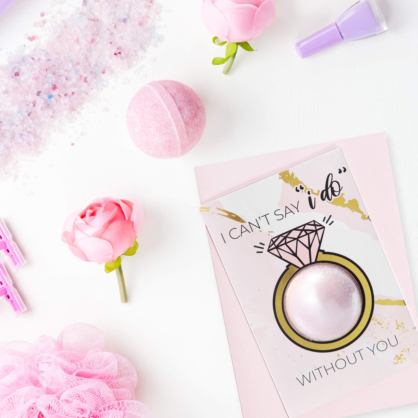 Bridesmaid Proposal Cards with Bath Bombs | Bridesmaids Proposal Gifts | Bridesmaid Card Pack | Will You be My Bridesmaid | Ring Style (6 Pack)