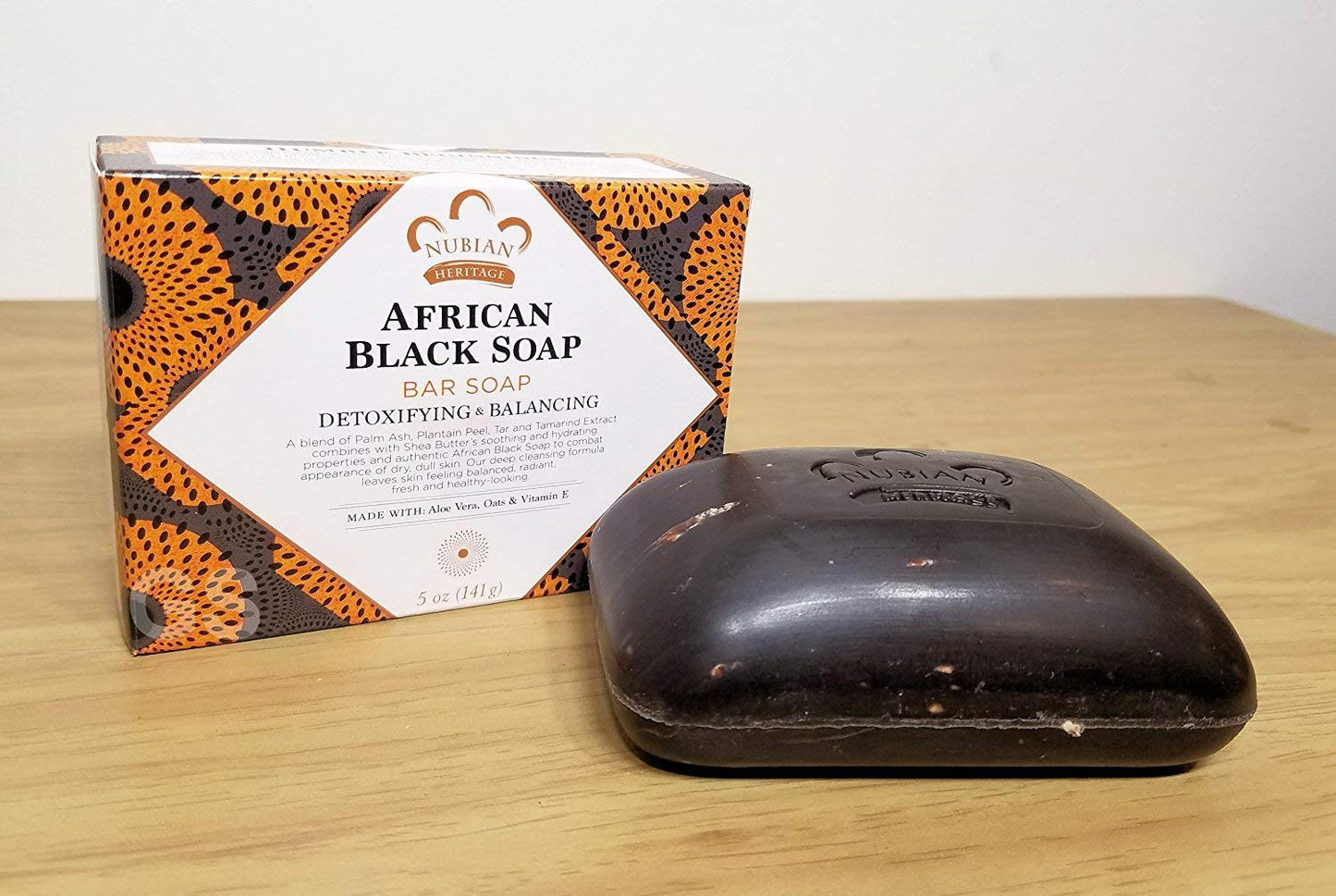 Nubian African Black Soap 5 Ounce (pack of 6)