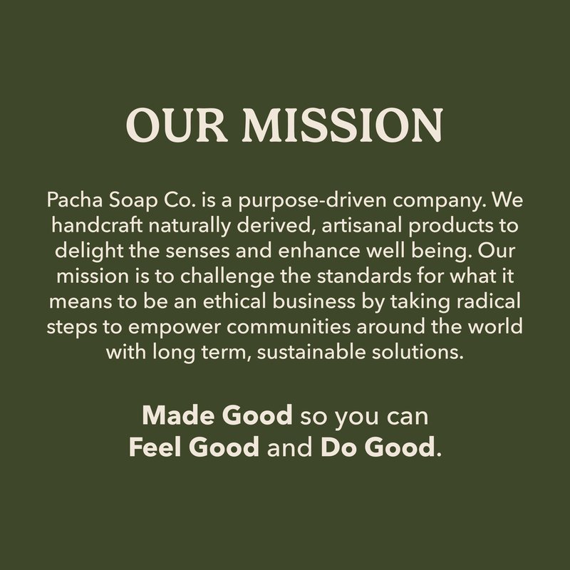Pacha Soap Co. Dirty Hippie Bar Soap - Patchouli, Nutmeg, & Clove Scented Exfoliating Oat Body and Face Cleanser Bar Soap, Hydrating & Moisturizing Total Body Wash, Handcrafted Made in the USA, 3-Pack