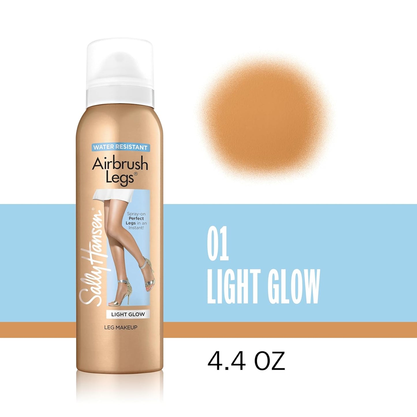 Sally Hansen Airbrush Legs, Leg Makeup Lotion, Deep 4 Oz, Pack of 2