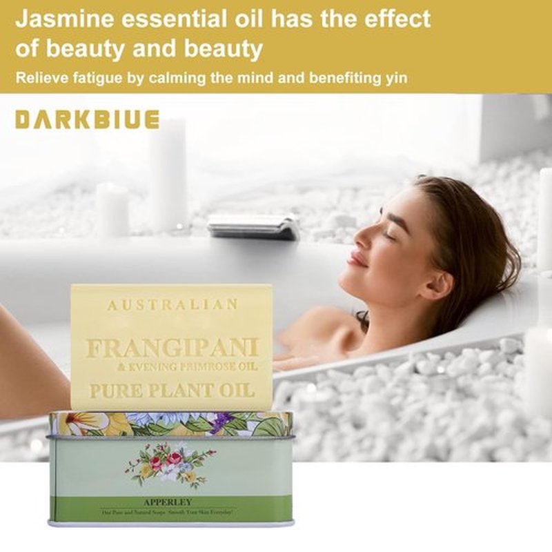 DarkBlue-Australian natural soap bar:bath soap bars;body soap bars;great scent(great fragrance smell); Cleansing well ; skin feeling soft; washing hair;shea moisture soap bars(Frangipani flower)