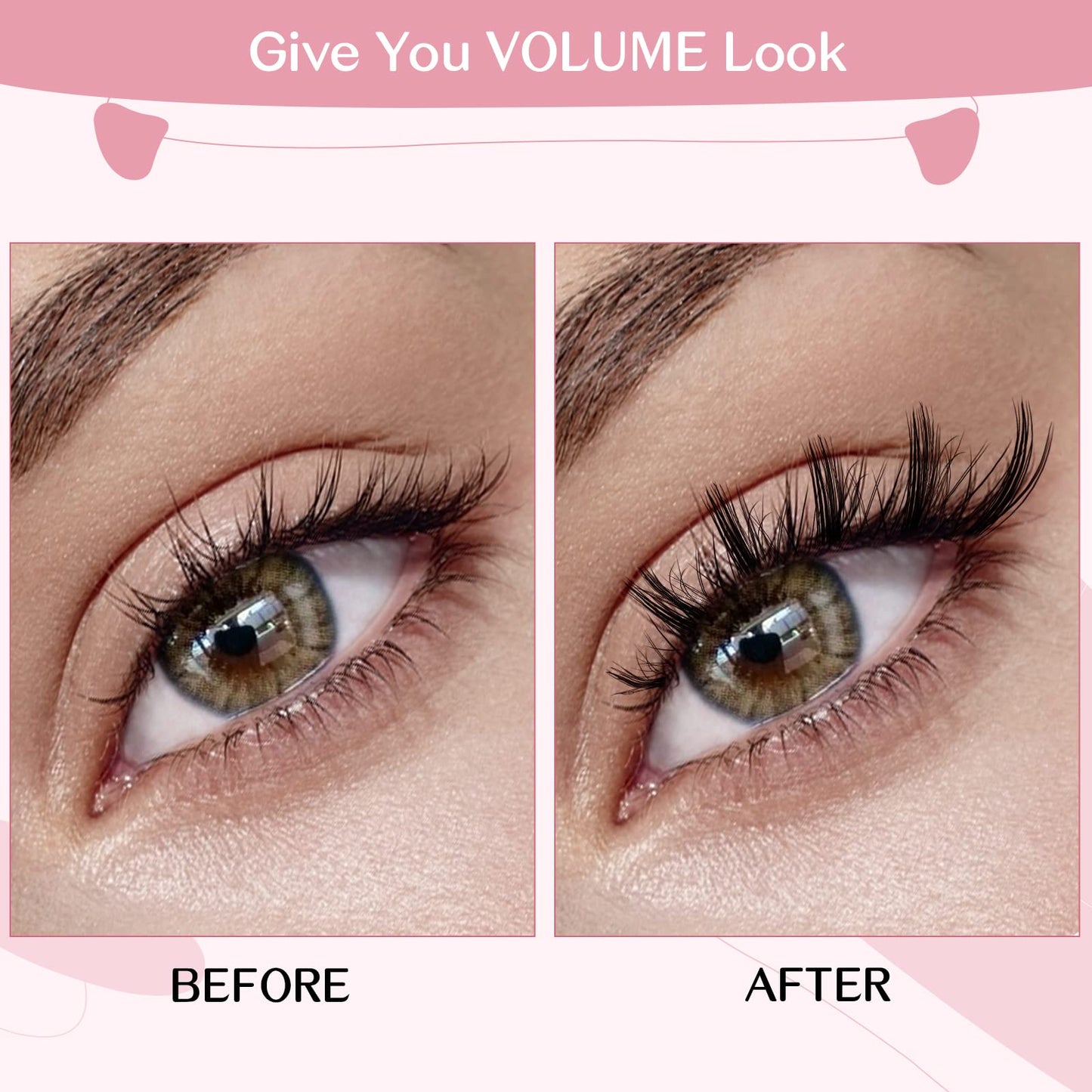 Lash Clusters, 72 Pcs Individual Cluster Lashes DIY Lash Extension 10-16mm Eyelash Clusters Volume Wispy Lashes Super Thin Band Reusable Soft & Comfortable(Nimble,C-8-16mix)