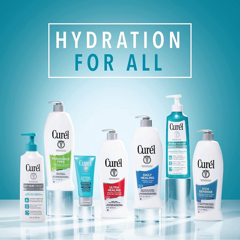 Curel Daily Healing Moisture Body Lotion, Original Formula - 13 Fl Oz (Pack of 2)