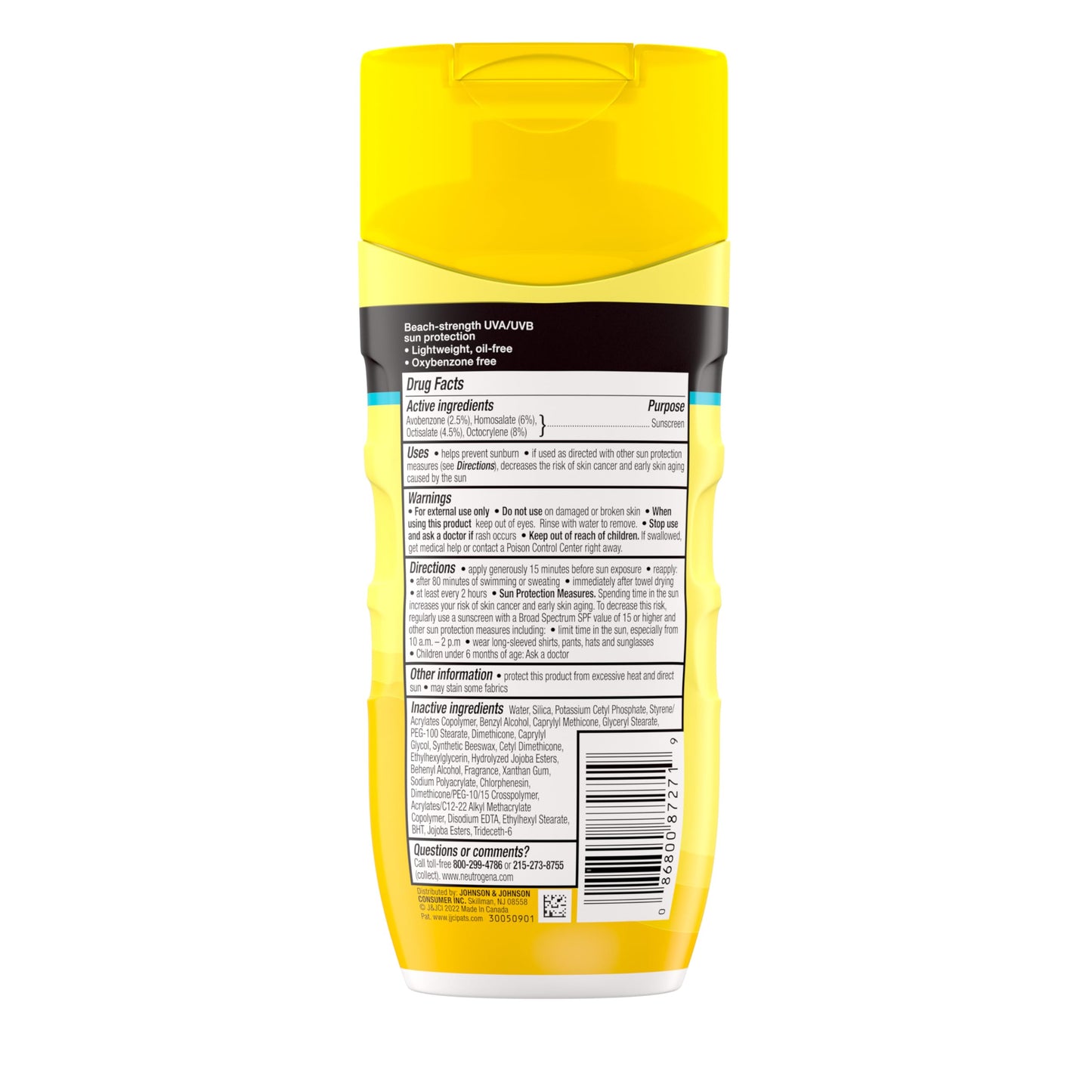 Neutrogena Sunscreen Lotion Beach Defense SPF 30, Face and Body Sunscreen, Hawaii Reef Act 104 Compliant, Octinoxate & Oxybenzone Free, Oil Free, Fast Absorbing Sun Care, 6.7 fl. oz (Pack of 12)