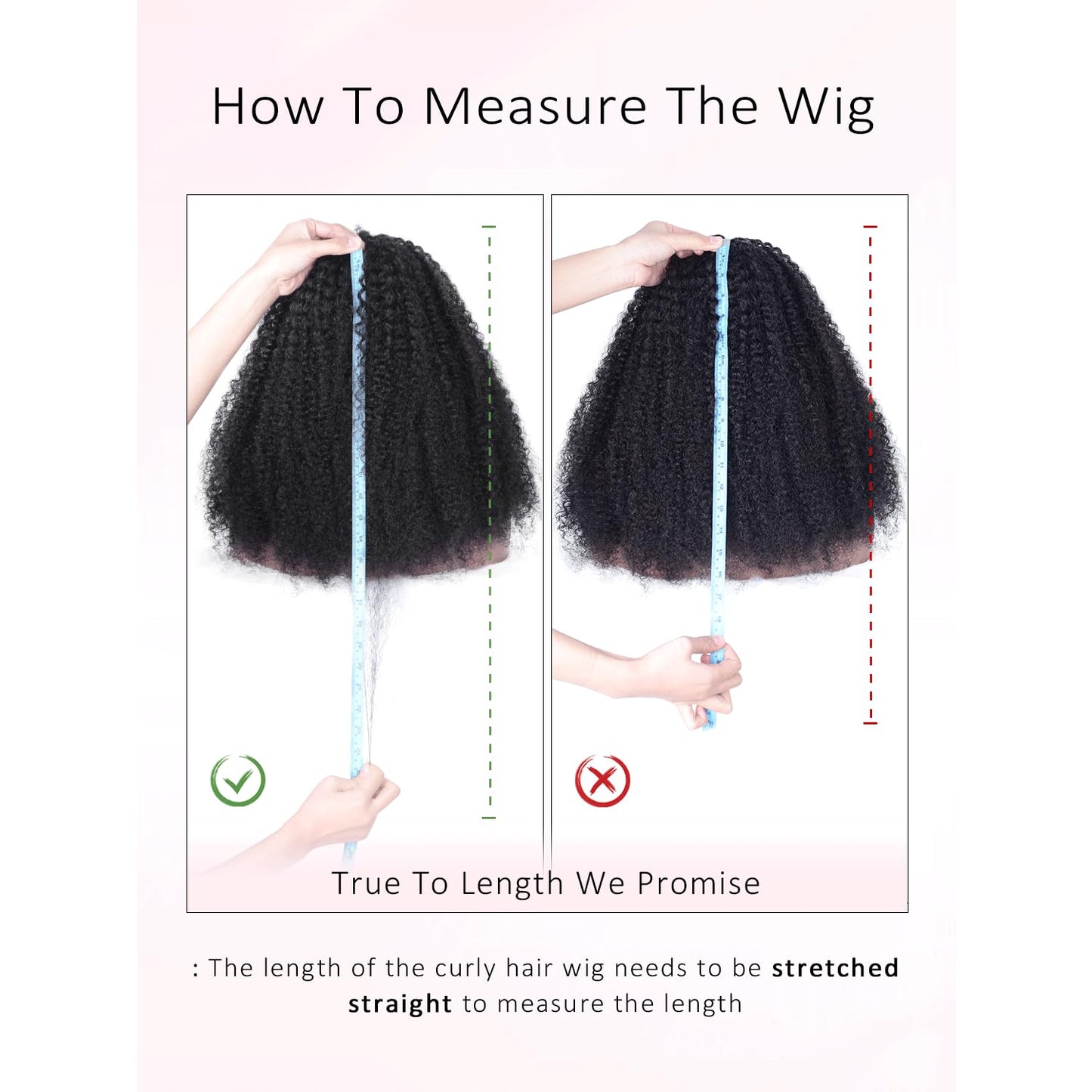 Woman's Romance Headband Wig Human Hair Wigs Kinky Curly Headband Wigs for Black Women Glueless Human hair Wig None Lace Front Wigs 180% Density Wear and Go Wig Natural Black Headband Wigs (28in)