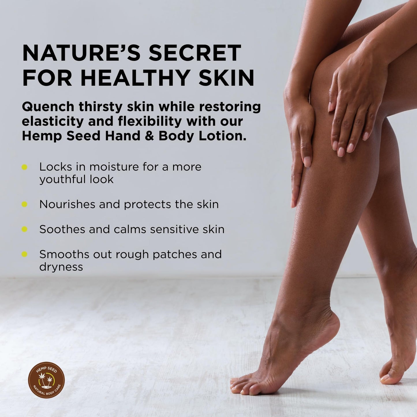 Hemp Seed Hand & Body Lotion, Beach Daze Scent - 16 oz. - Soothe Dry Skin - Argan Oil, Hemp Seed Oil - Light, Non-Greasy Formula - Vegan & Cruelty Free