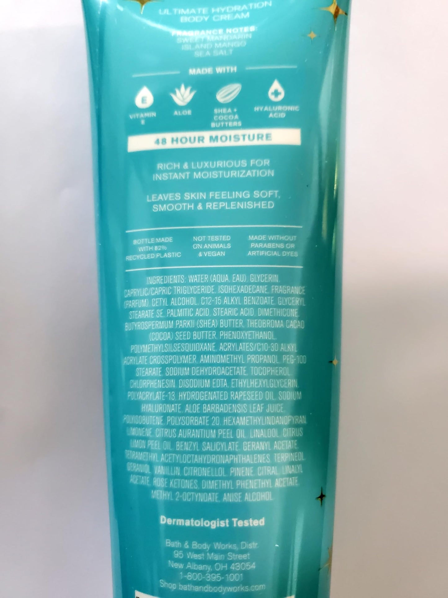 Bath & Body Works Women's Island Margarita Ultimate Hydration Body Cream 8 Ounces Pack of 2