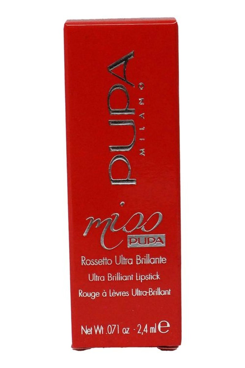 Pupa Milano Miss Milano Lipstick - Creamy, Ultra Pigmented Color For Lips - Nourishing Formula - Crystal-Effect Lipstick - Ultimate Boost Of Volume And Hydration - 200 Pink Sorbet - 0.071 OZ