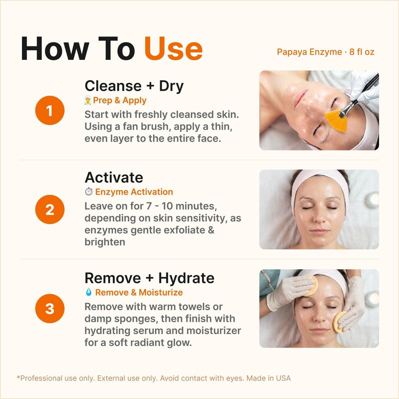 Papaya Enzyme Mask By Skin Act (8oz)