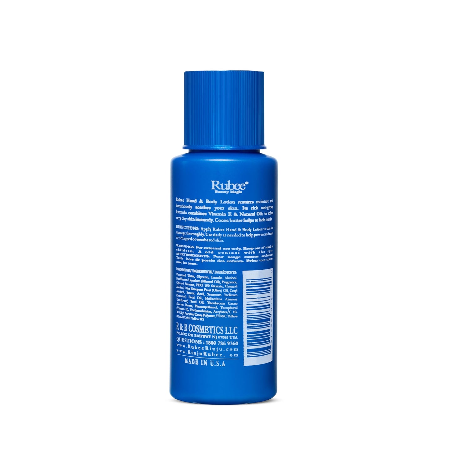RUBEE Hand & Body Lotion 2oz (12 Pieces) for Women & Men to Fade Scars & Marks - Herbal Extracts & Vitamin E Moisturizer