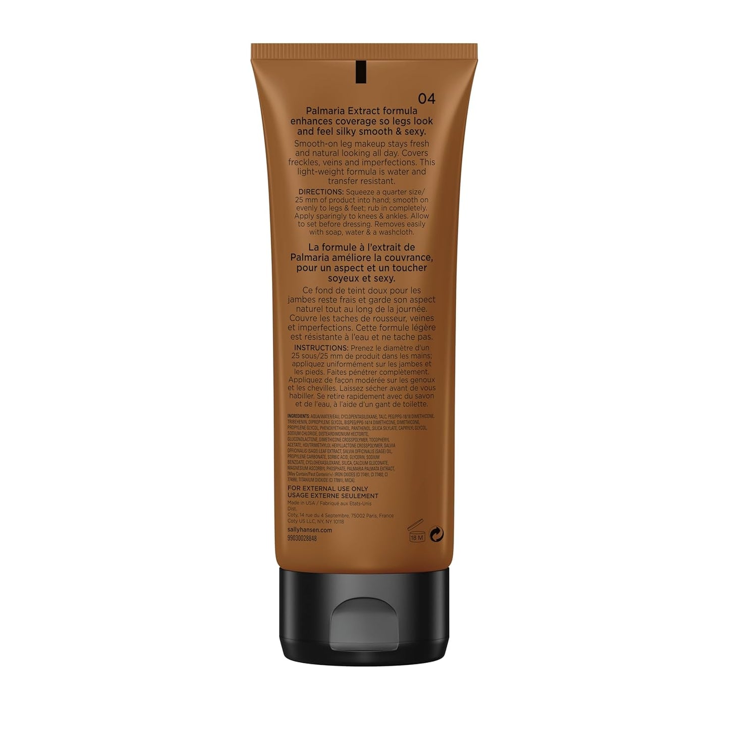 Sally Hansen Airbrush Legs, Leg Makeup Lotion, Deep 4 Oz, Pack of 2