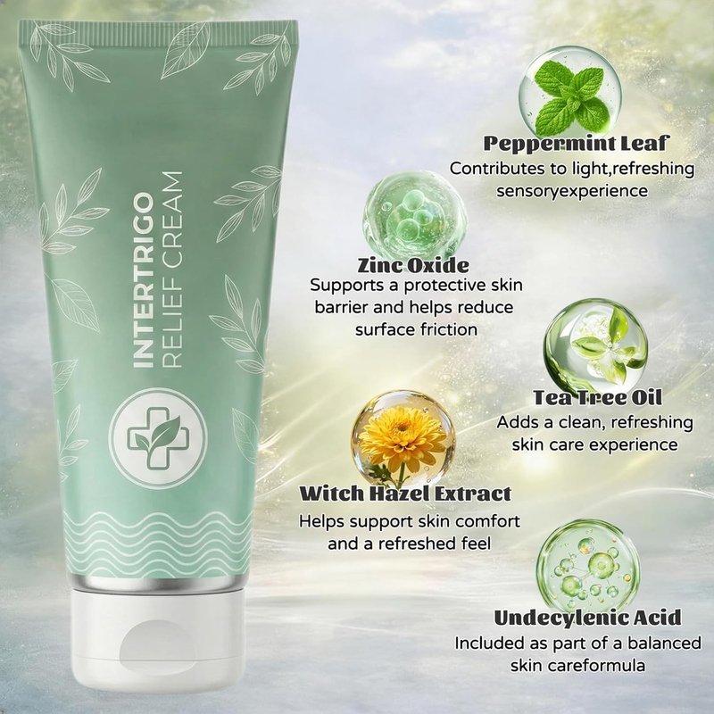 ALMOSDO Clairon Rashbreak Formula, Clairon Intertrigo Relief Cream, Skin Fold Care & Chafing Support Cream with Zinc Oxide & Undecylenic Acid Helps Soothe Irritated Skin