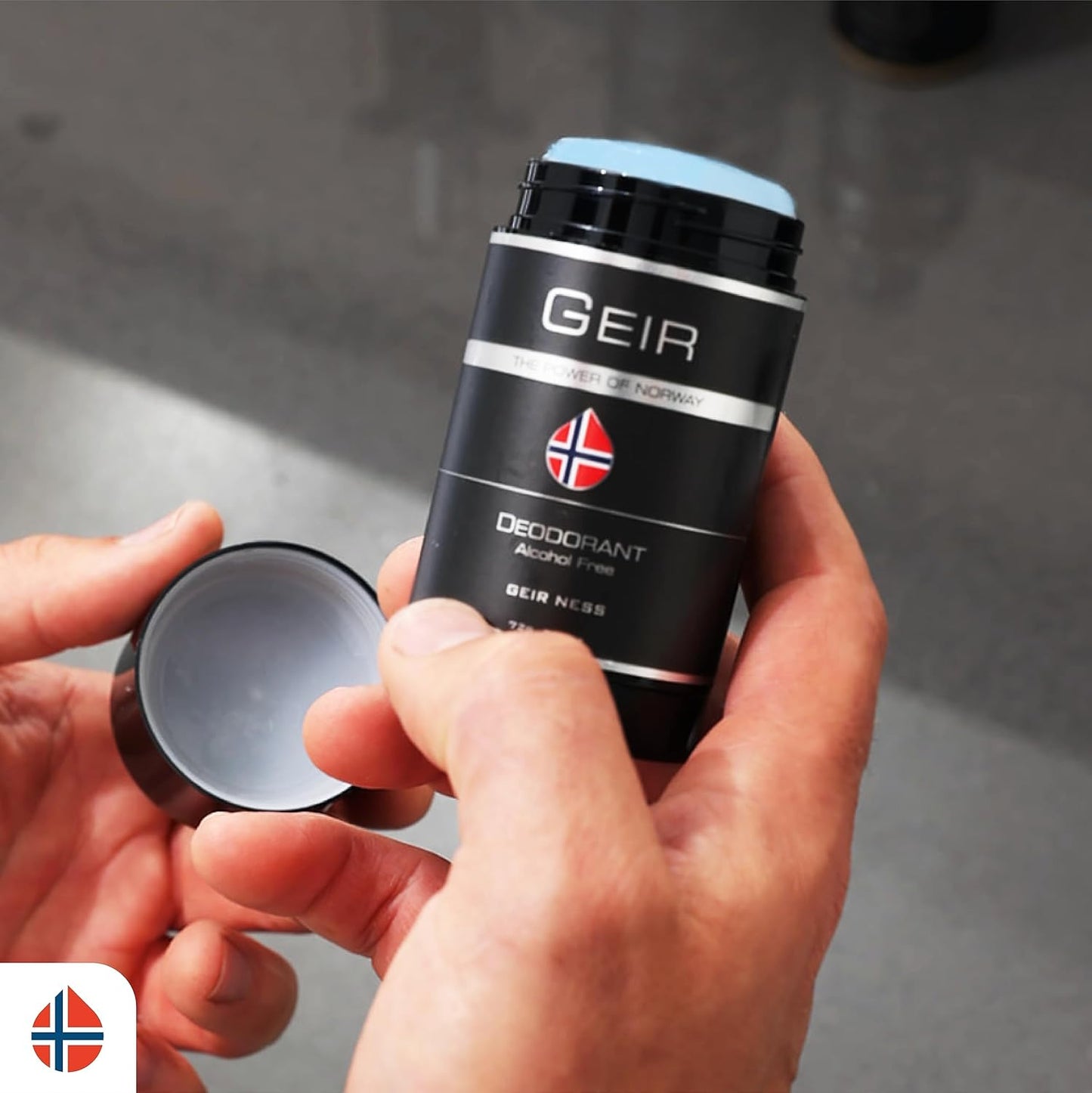 Geir Ness Men Deodorant - Alcohol and Aluminum Free Deodorant - Odor Protection for Sensitive Skin - Light and Long Lasting Cool and Clean Scent