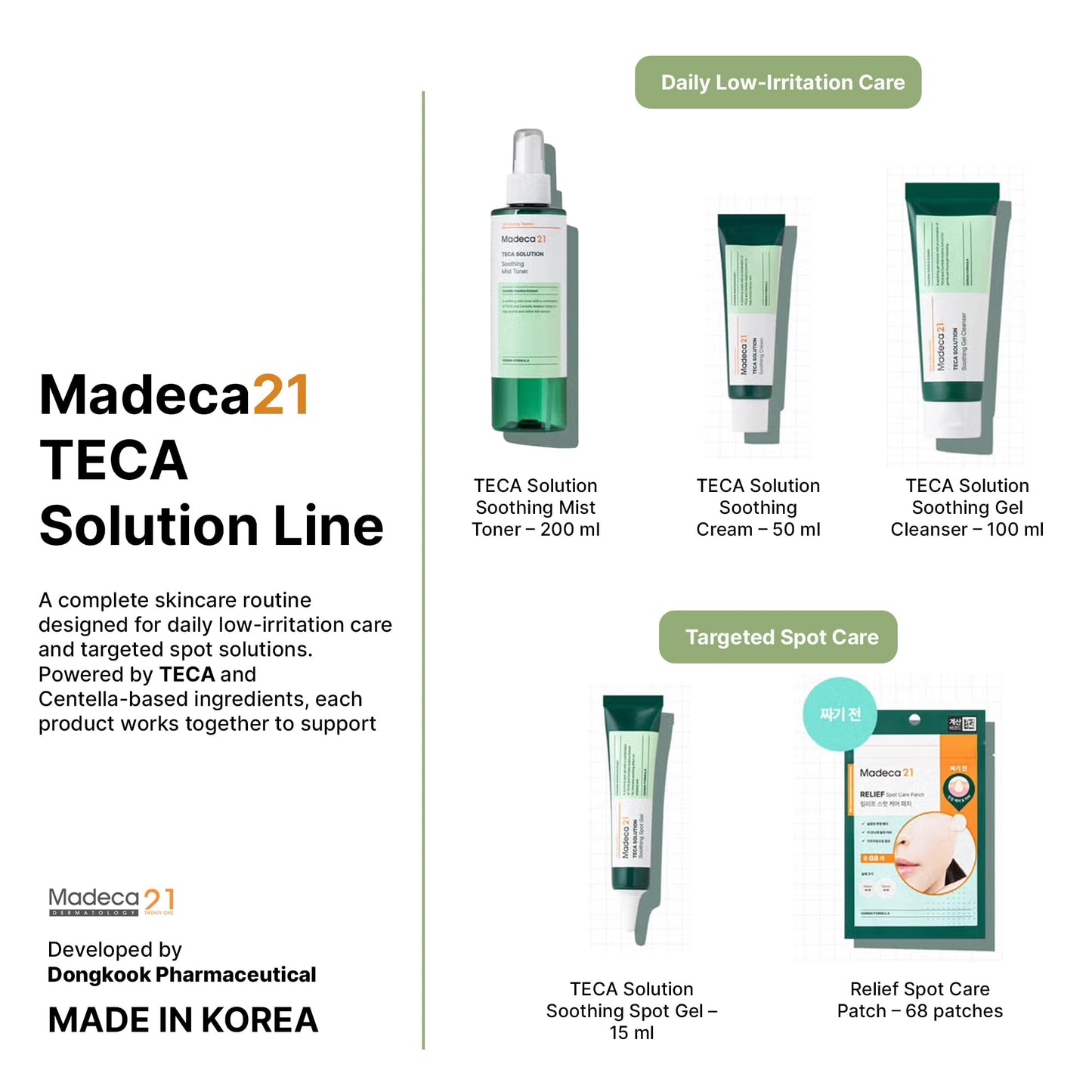 TECA Madecassoside Centella Asiatica Cream (1.69fl oz) –Korean Skin Care Cica Soothing Moisturizer for Sensitive Skin, Redness Relief & Barrier Repair, Lightweight Daily Hydrating Face Cream (2 Pack)