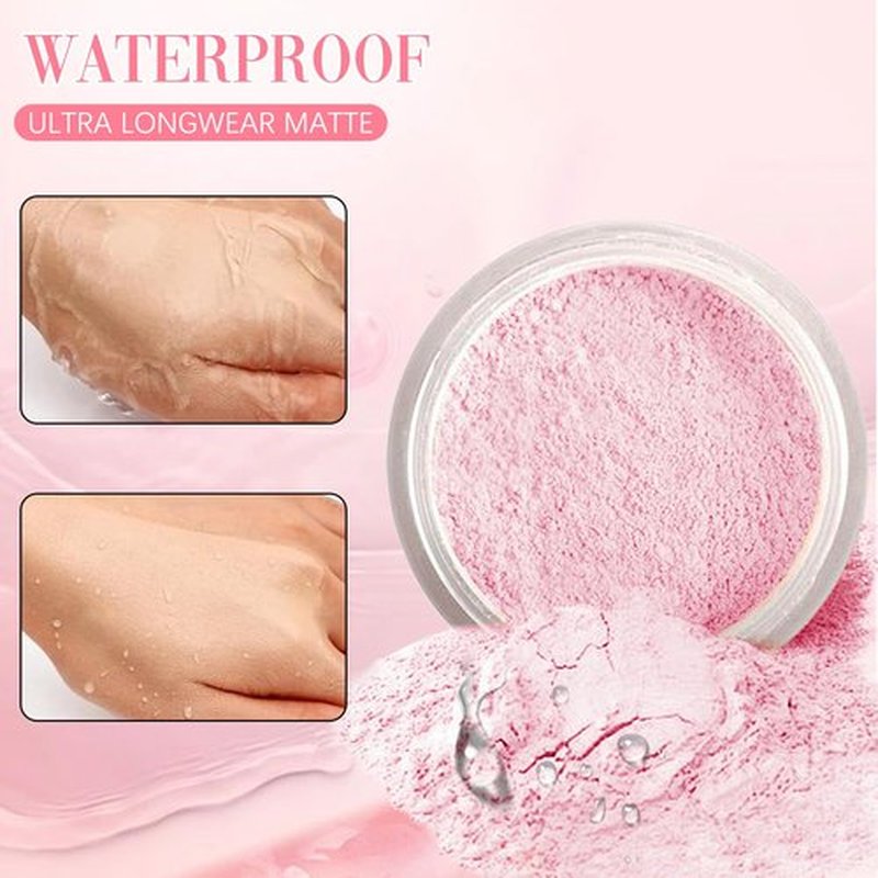 Beauty Blurring Powder, Beauty Pink Setting Powder, Blurring Setting Powder, Beauty Blurring Setting Powder for All Skin Tones (01#, 1Pc)
