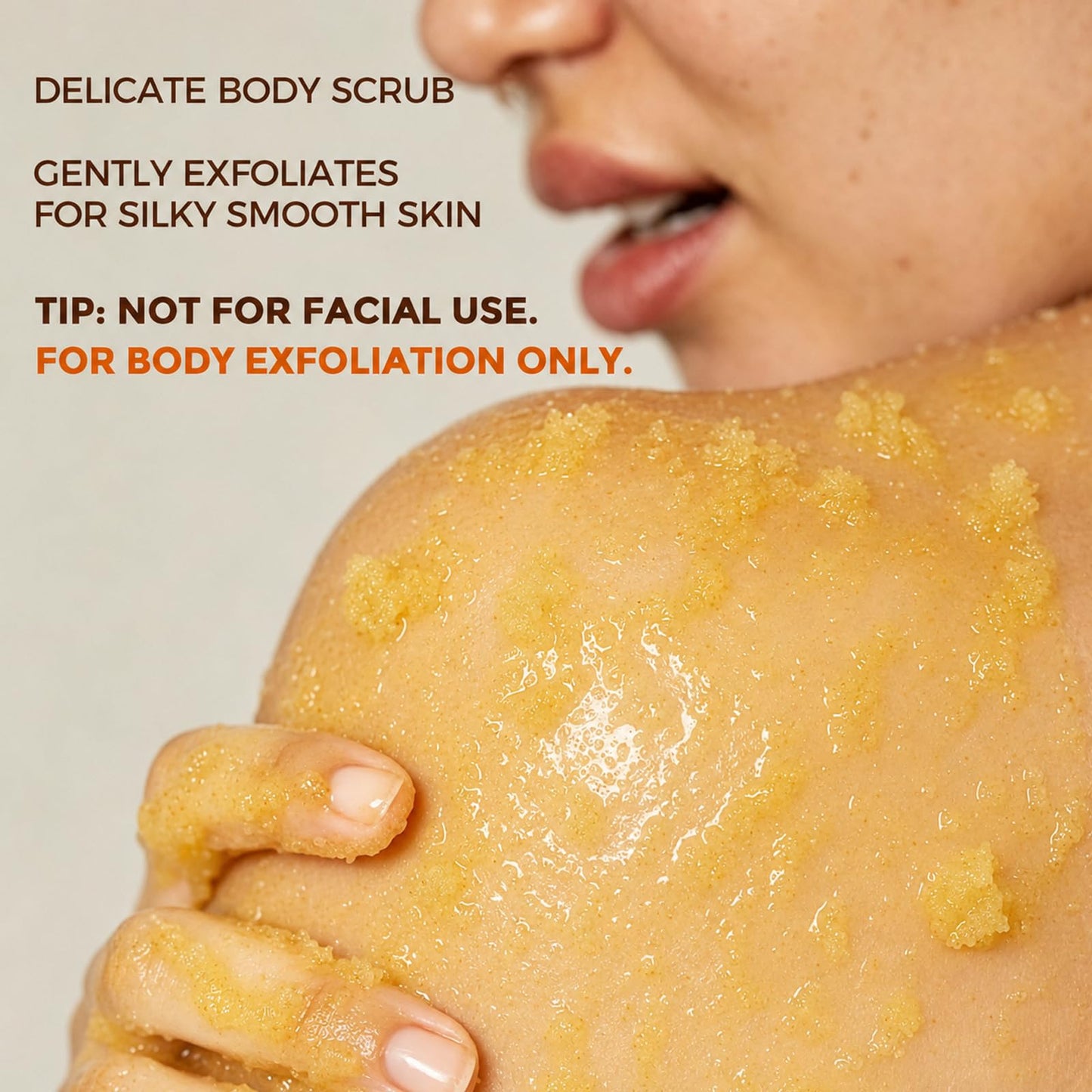 Amococo Turmeric Body Scrub, Botanical Skin Cleanser for Dullness & Uneven Tone, Gentle Exfoliating Scrub for Smooth & Glowing Skin Texture, 9.8 oz