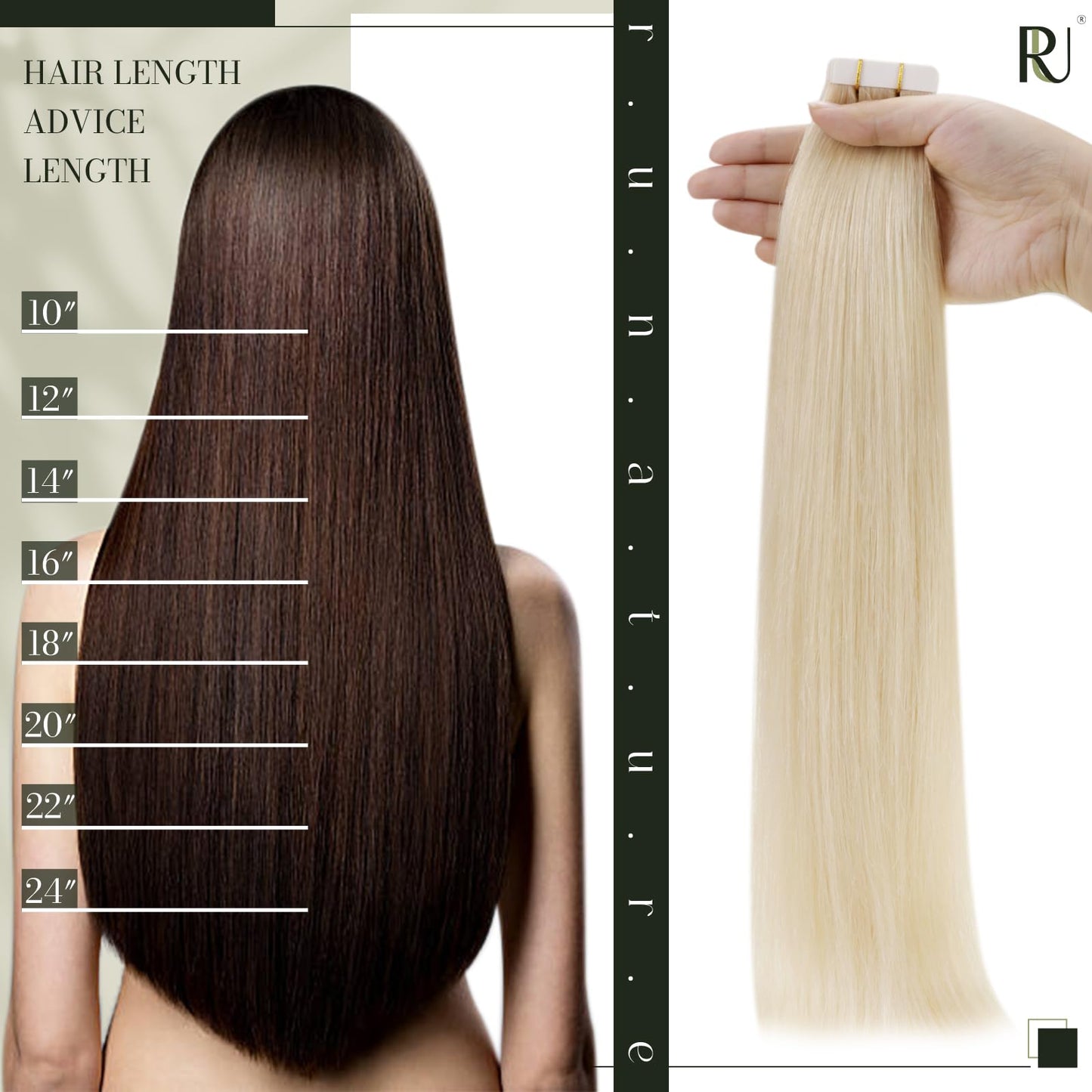 RUNATURE Blonde Human Hair Tape in Extensions 12 Inch Remy Tape in Hair Extensions Human Hair #60 Platinum Blonde Double Sided Short Tape in Human Hair Extensions Full Ends Salon Quality 30g 20pcs