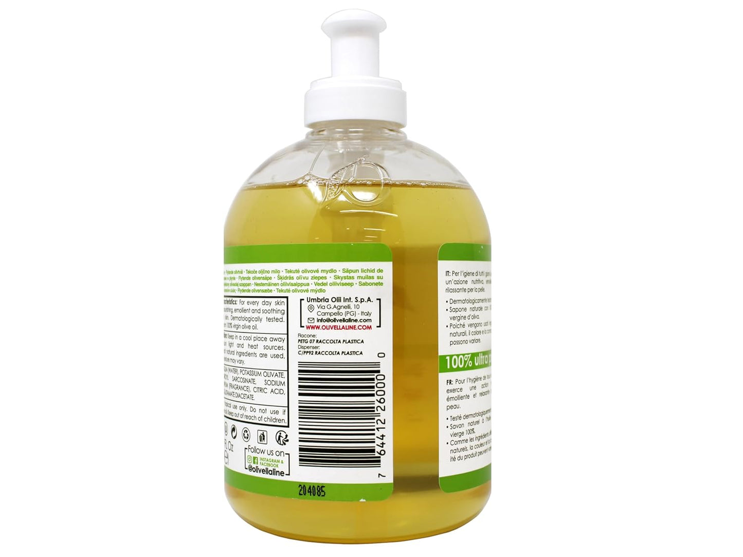 Olivella Face & Body Soap Bath Soaps 16.9 oz (Pack of 2)